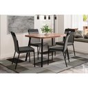 Ver imagem 1 de Mesa Sala Jantar Stellar 120cm+ 4 Cadeiras Duo Preto Carraro