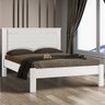 Cama de Casal com Estrado Reforçado com Colchão Branco Zuke Shop Jm - 1