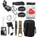 Ver imagem 1 de Kit de Sobrevivência e Atividades Camping Bolsa Preta Emergência Selva Escoteiro Acampar