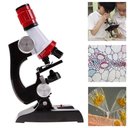 Ver imagem 3 de Kit Microscopio Estudantil Aumento 100x 400x 1200X LED com Acessorios Laboratorio Infantil