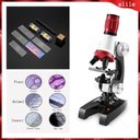 Ver imagem 2 de Kit Microscopio Estudantil Aumento 100x 400x 1200X LED com Acessorios Laboratorio Infantil