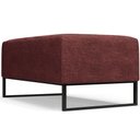 Ver imagem 7 de Puff Decorativo Sala de Estar Cléo 90cm Base de Ferro Preto W01 Linho Bordô - Lyam Decor