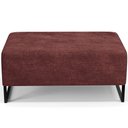 Ver imagem 3 de Puff Decorativo Sala de Estar Cléo 90cm Base de Ferro Preto W01 Linho Bordô - Lyam Decor