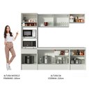 Ver imagem 7 de Armário de Cozinha Completa 240cm Branco Diamante Madesa