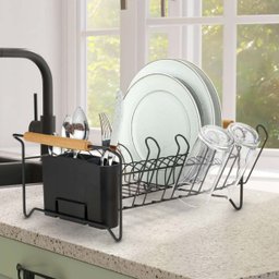 Escorredor Black Eco Design com Porta Copos e Talheres - 3