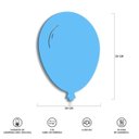 Ver imagem 5 de Luminária Abajur Parede Arandela Madeira Balão G9 30cm Bebê:azul Claro