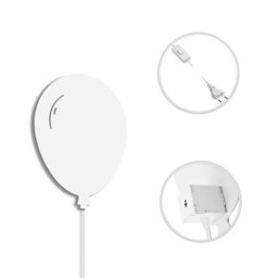 Luminária Abajur Parede Arandela Madeira Balão G9 30cm Bebê:Branco - 3