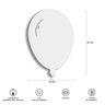 Luminária Abajur Parede Arandela Madeira Balão G9 30cm Bebê:Branco - 5