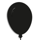 Ver imagem 1 de Luminária Abajur Parede Arandela Madeira Balão G9 30cm Bebê:Preto