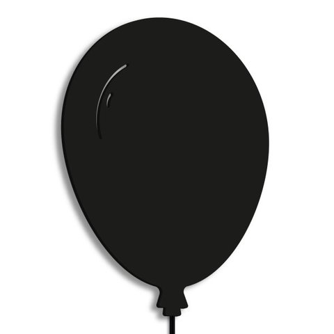 Luminária Abajur Parede Arandela Madeira Balão G9 30cm Bebê:Preto
