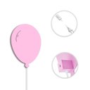 Ver imagem 3 de Luminária Abajur Parede Arandela Madeira Balão G9 30cm Bebê:rosa Claro