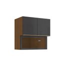 Ver imagem 1 de Armário de Cozinha Aéreo 3 Portas (1 Porta de Vidro) 80cm T647 Vibra Kappesberg
