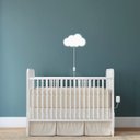 Ver imagem 4 de Luminária Abajur Parede Nuvem B Madeira G9 30cm Decoração:Branco