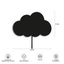 Ver imagem 5 de Luminária Abajur Parede Nuvem B Madeira G9 30cm Decoração:Preto