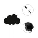 Ver imagem 3 de Luminária Abajur Parede Nuvem B Madeira G9 30cm Decoração:Preto