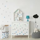 Ver imagem 2 de Luminária Abajur Parede Nuvem Madeira G9 30cm Decoração Bebê:Preto