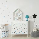 Ver imagem 2 de Luminária Abajur Parede Estrela Madeira G9 30cm Decoração:Preto