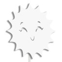 Ver imagem 1 de Luminária Abajur Parede Sol Madeira G9 30cm Decoração Bebê - Branco