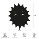 Ver imagem 5 de Luminária Abajur Parede Sol Madeira G9 30cm Decoração Bebê - Preto