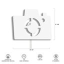 Ver imagem 5 de Luminária Abajur Parede Câmera Madeira G9 30cm Decoração - Branco