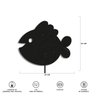Luminária Abajur Parede Peixe Madeira G9 30cm Decoração Bebê - Preto - 5
