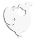 Ver imagem 1 de Luminária Abajur Parede Orca B Madeira G9 30cm Decoração - Branco