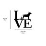 Escultura de Parede em MDF Love Bull Terrier - 2