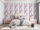 Ver imagem 1 de Papel de Parede Adesivo Floral Flor Rosa 112 - 2,5m