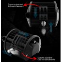 Ver imagem 5 de Farol de Milha Universal Quadrado 6 Leds 18w Guincho Carro Moto Maquina Trator C/ 2 Modos - Strobo/p