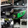 Farol de Milha Universal Quadrado 6 Leds 18w Guincho Carro Moto Maquina Trator C/ 2 Modos - Strobo/p - 8