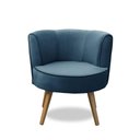 Ver imagem 4 de Kit 2 Poltronas para Sala Decorativa Bela Suede Azul Rover & Beato
