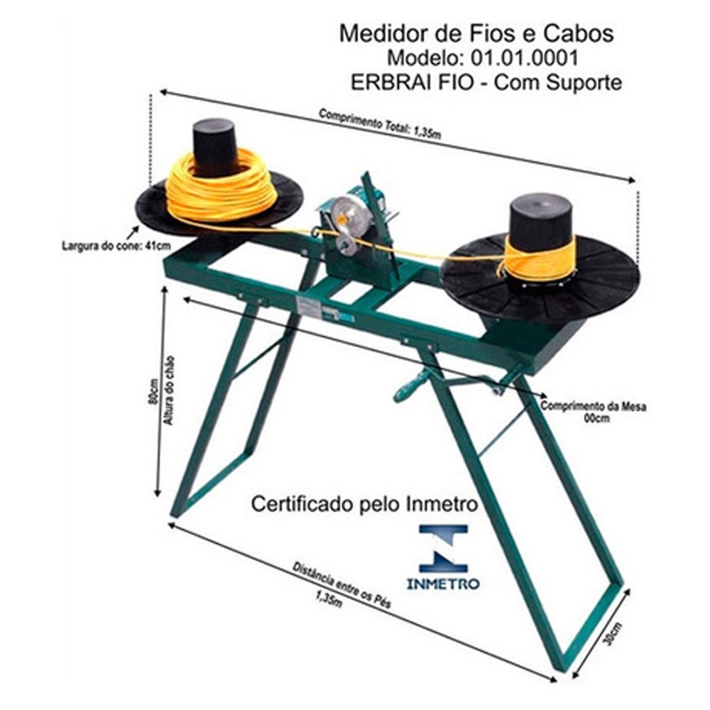 Máquina Manual de Medir Fios e Cabos para Eletricistas Erbra - 2