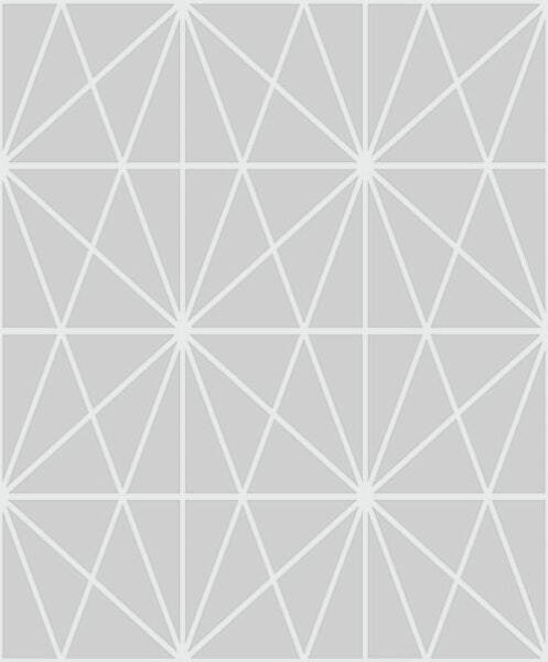 Papel De Parede Cubic Cinza - Rolo de 0,53cm x 10mts CU87433 - 1