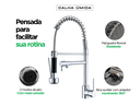 Ver imagem 6 de Torneira Gourmet Flexível Cromada Misturador Quente e Frio para Cozinha