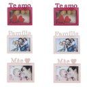 Ver imagem 1 de Porta Retrato Rosa Claro Presente Família 6 Und 10x15cm