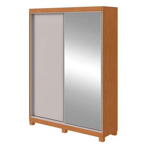 Guarda Roupa Lopas Quadrix 2 Portas 2 Gavetas com Espelho