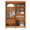 Ver imagem 4 de Guarda Roupa Lopas Quadrix 2 Portas 2 Gavetas com Espelho