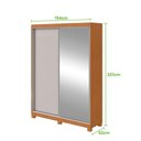 Ver imagem 3 de Guarda Roupa Lopas Quadrix 2 Portas 2 Gavetas com Espelho