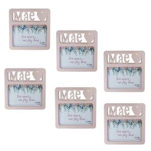 Porta Retrato Rosa claro Plástico casa Mãe 6 und 10x15cm