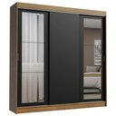 Ver imagem 2 de Guarda-roupa Casal Madesa Kansas 3 Portas de Correr com Espelhos 3 Gavetas