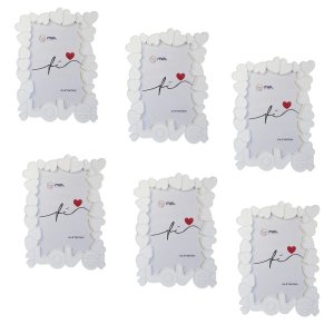 Porta Retrato Plástico 10x15cm Presente Decoração Casa 6 und