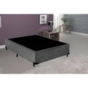 Ver imagem 4 de Cama Box Viúva 40x128x188 Suede Estrutura em Madeira Cinza Homequeen