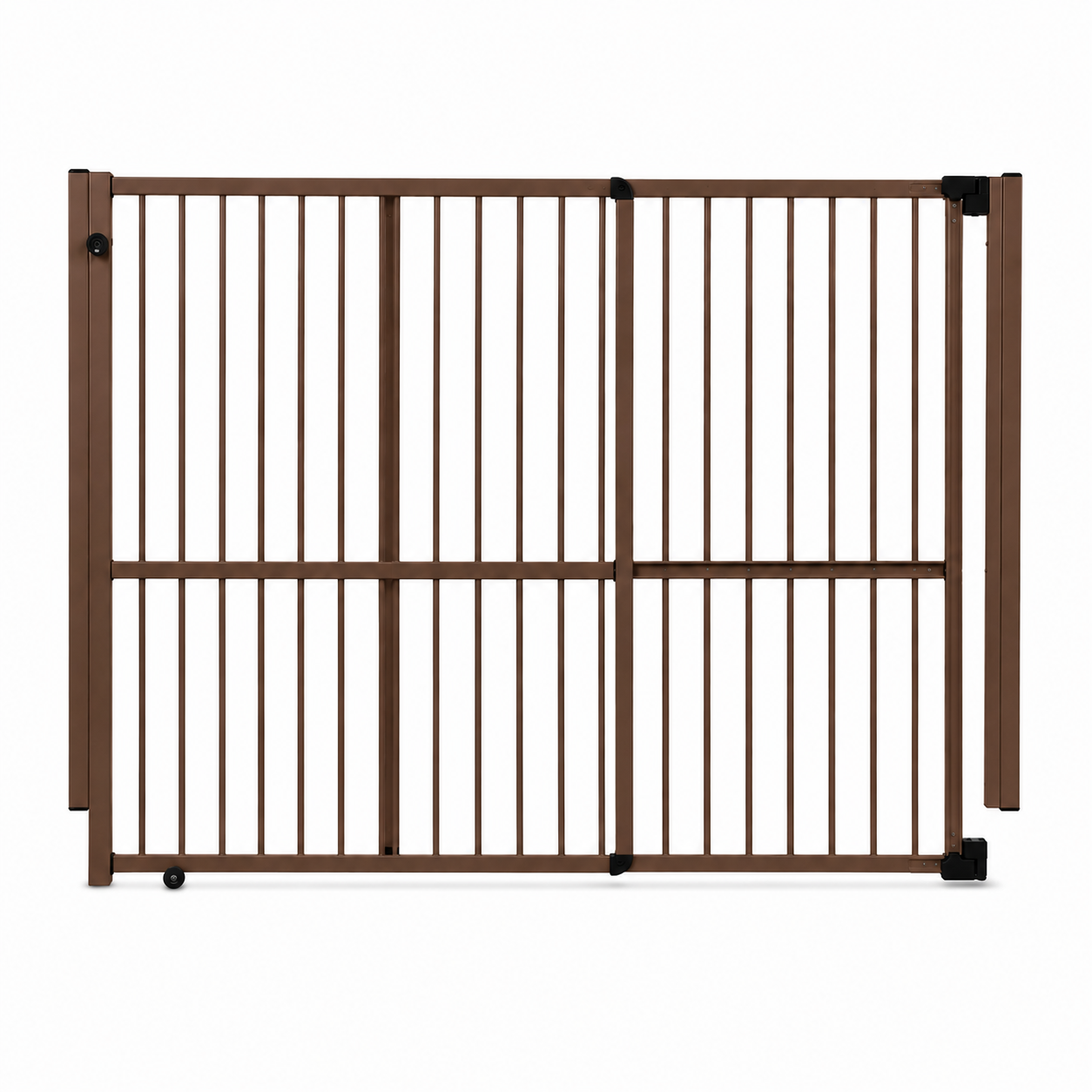 Portão de Segurança - Alumínio - 100 Cm X 058 a 100 Cm - Marrom ...