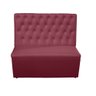 Sofá Canto Alemão Ana Bela 2 lugares - Vermelho Escuro - 5