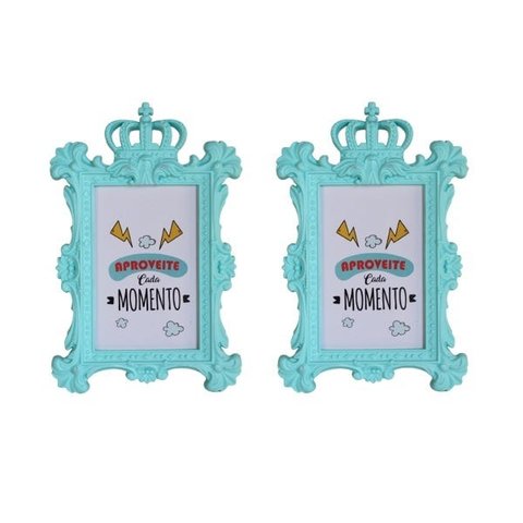 Porta retrato plástico para decoração presente fotos 10x15cm
