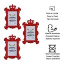 Ver imagem 3 de Porta Retrato Plásticos Vermelho Foto Decoração Casa 10x15cm
