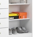 Ver imagem 7 de Comoda 4 Gavetas 2 Portas 115 Cm Londres Branco Armoveis