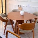 Ver imagem 1 de Mesa de Jantar Organica Alpha 160x158cm