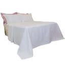 Ver imagem 5 de Kit Colcha Solteiro Liso Bouti Cobre Leito 2 Peças Cor:Branco