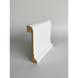 Rodapé de Sobrepor Classic (pacote com 4un) 15cm Branco Mdf - Santa Rita Reveste - 1